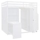 preview thumbnail 23 of 22, Multi-Functional Full Size Bunk Bed with Transformative Wardrobe Space, Integrated Workspace and Shelves, Space-saving
