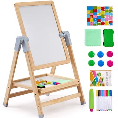 Art Easel for Kids Wooden Double-Sided Kid's Art Easel for Boy Girl
