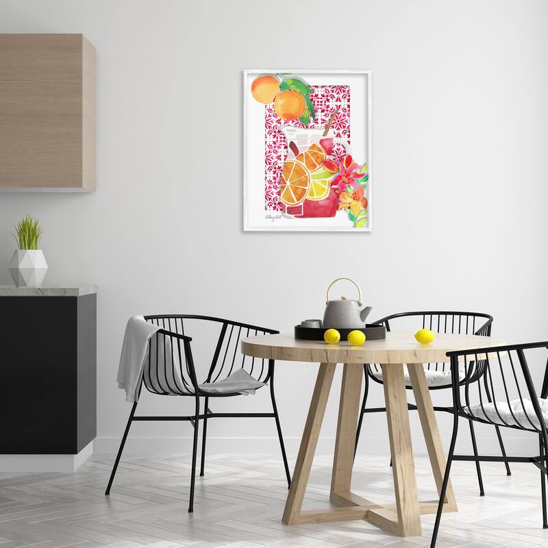 Stupell Mediterranean Sangria Drink Framed Giclee Art Design By Hillary Holt