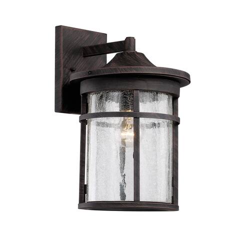 GuisseppeImports 40382 RT One Light Wall Lantern Avalon Rust - Exact Size