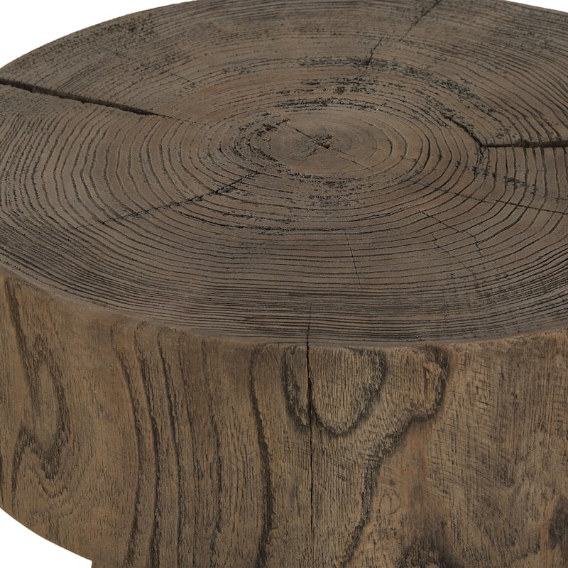 Uttermost Tree Trails Oak Accent Table - 22"H x 12.5"W x 12.5"D