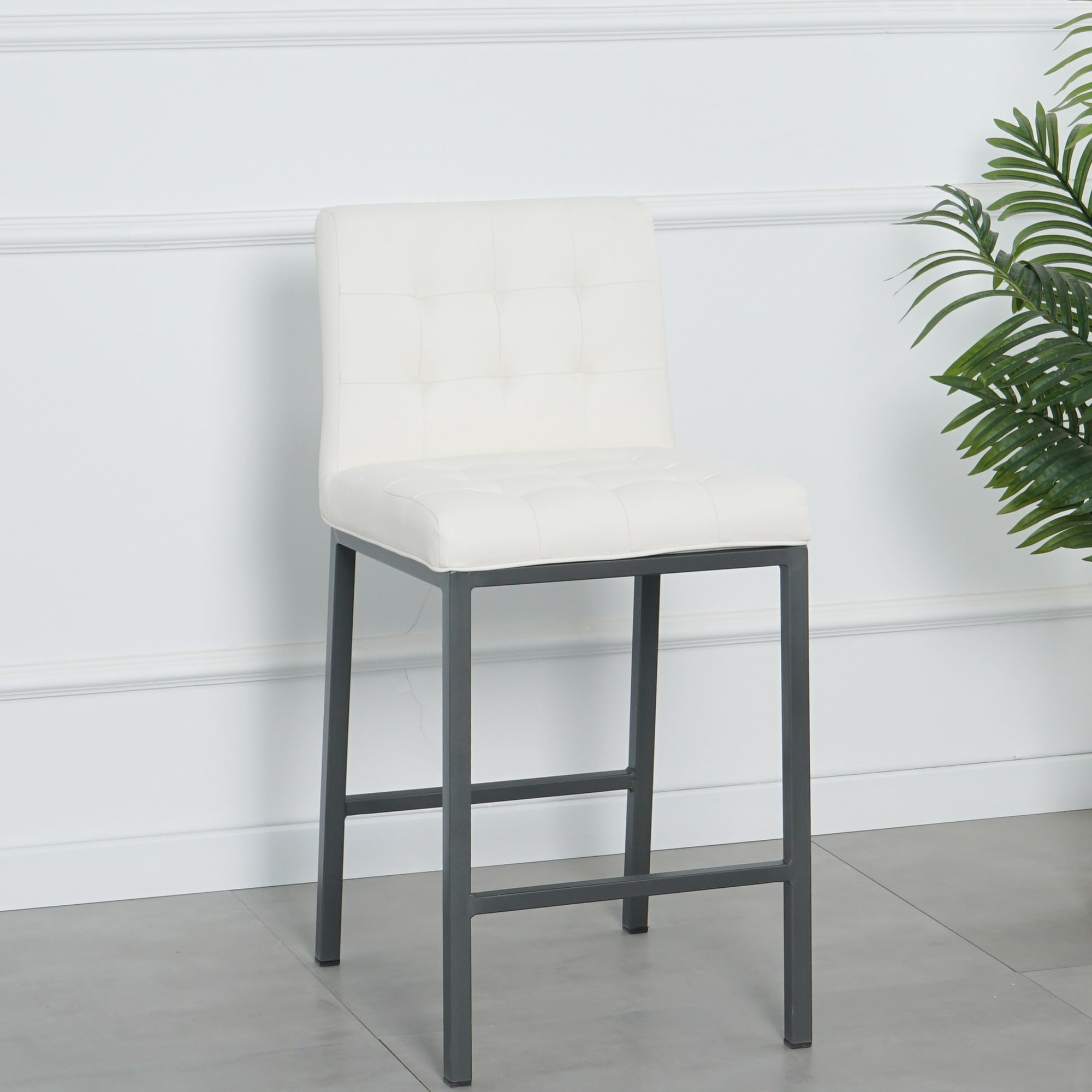 Cheap Modern Design High Counter Stool metal legs Kitchen