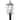 Matte Black Three Light Outdoor Post Mount from the Hull Collection