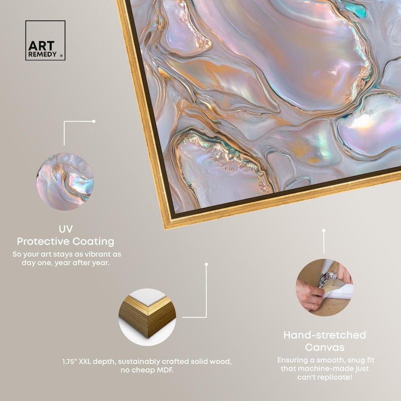 Fluid Preciousness III Canvas by Art Remedy