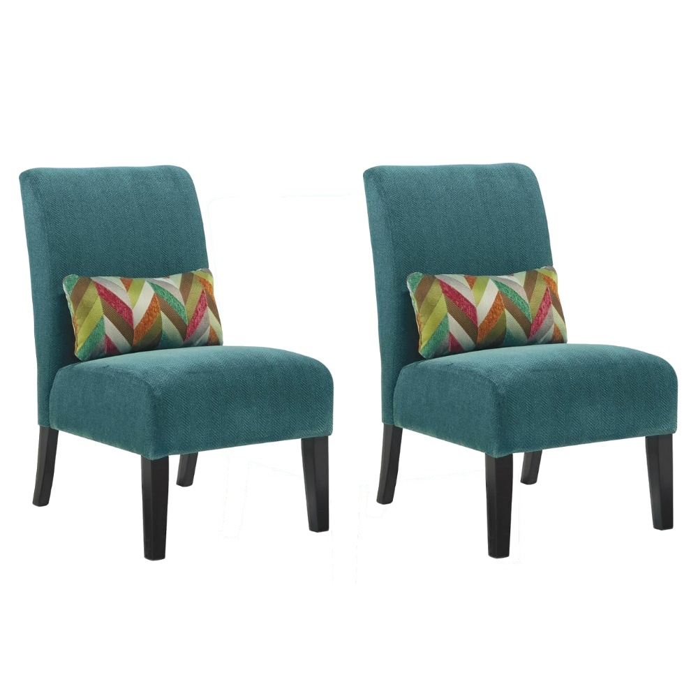 Shop Ashley Furniture Annora Accent Chair W Faux Wood Finish