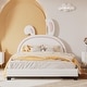 preview thumbnail 17 of 22, Full Size Upholstered Leather Platform Bed