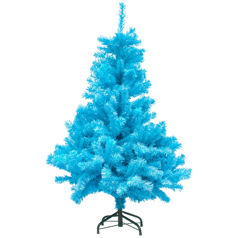 Full Pine Artificial Christmas Tree - 4' - Unlit - Cerulean Blue