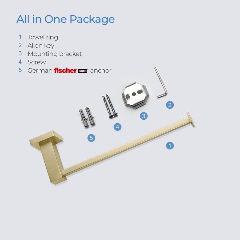 Cube 10 inch Bathroom Towel Bar