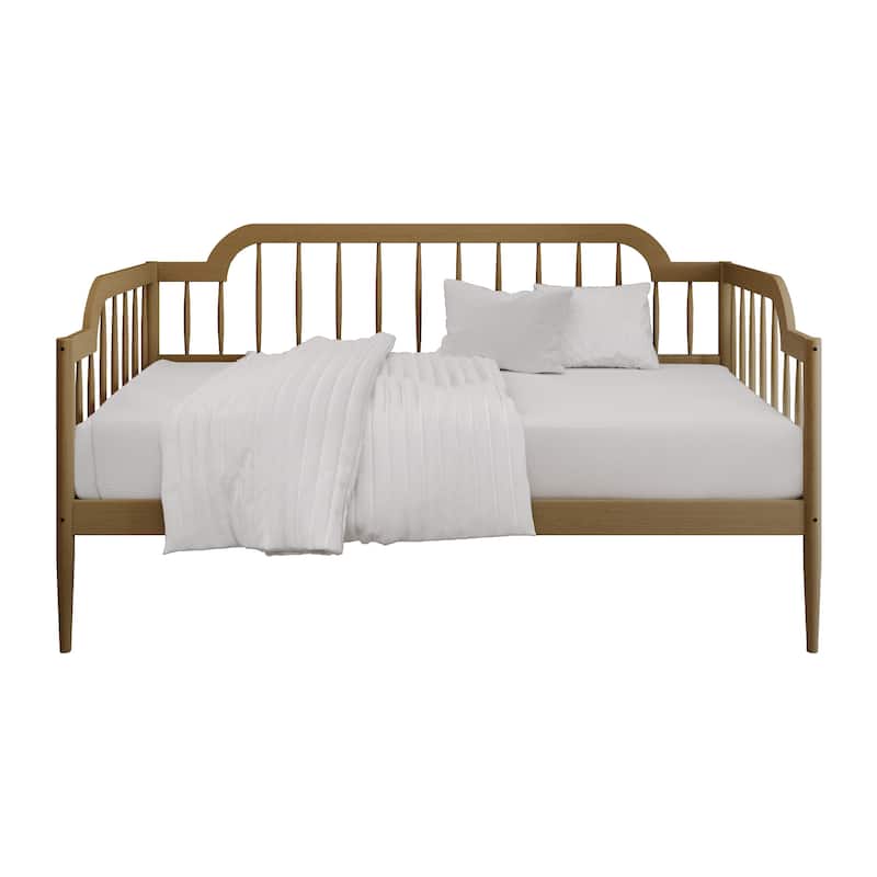 CraftPorch Minimalist Wooden Twin Daybed - Light Oak