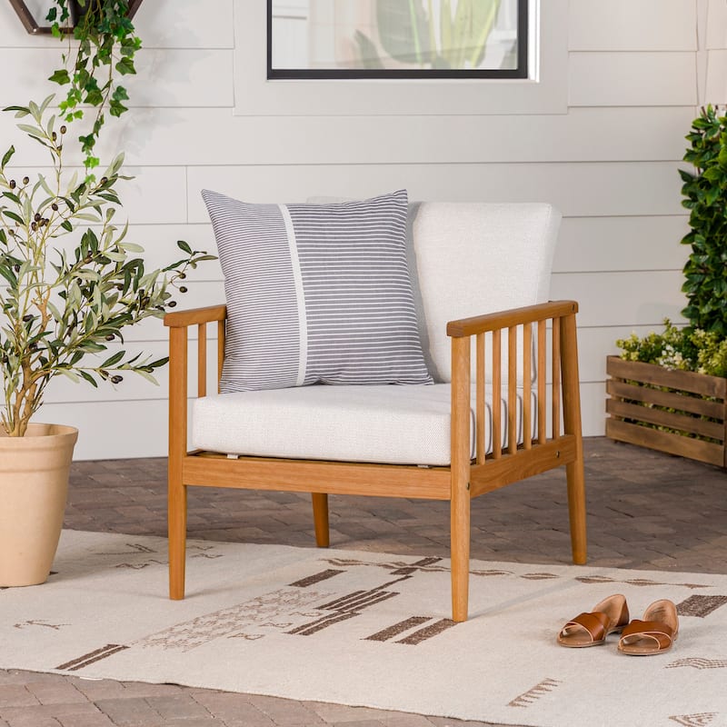 Middlebrook Solid Wood Outdoor Spindle Lounge Chair