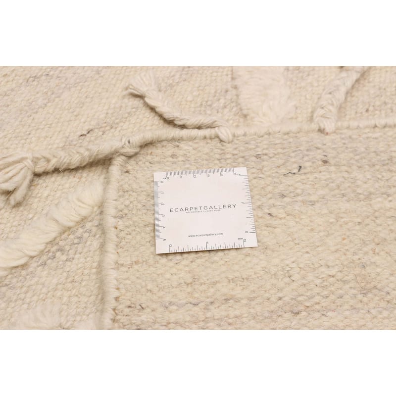 ECARPETGALLERY Hand-knotted Tangier Cream Wool Rug - 9'2 x 12'0