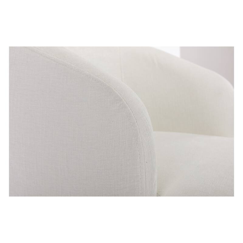 Chenille Fabric Swivel Accent Armchair Barrel Chair