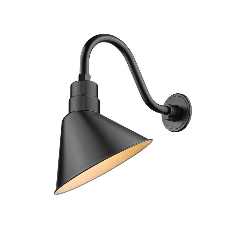 Millennium Lighting 12" Angle Shade with 15" Gooseneck in Multiple Finishes