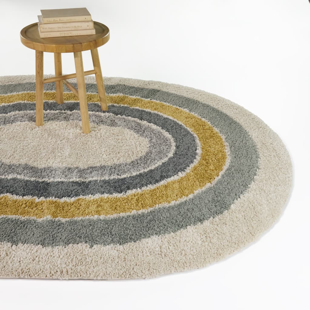 Ignaz Striped Border Area Rug