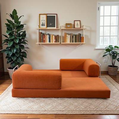 Namib Velvet Upholstered High Density Foam Multifunctional Sofa Daybed