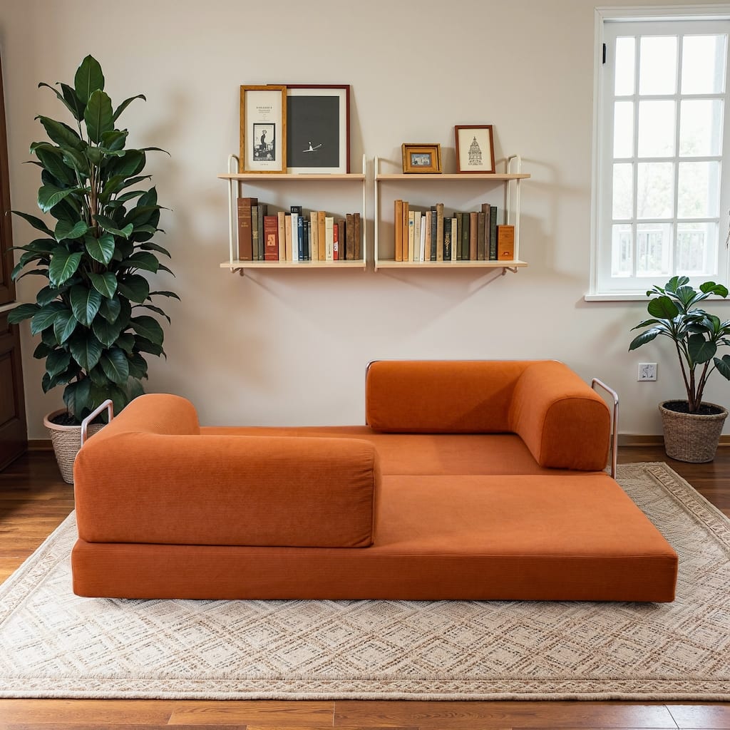 Namib Velvet Upholstered High Density Foam Multifunctional Sofa Daybed