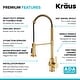 preview thumbnail 37 of 139, Kraus Britt Commercial 3-Function 1-Handle Pulldown Kitchen Faucet