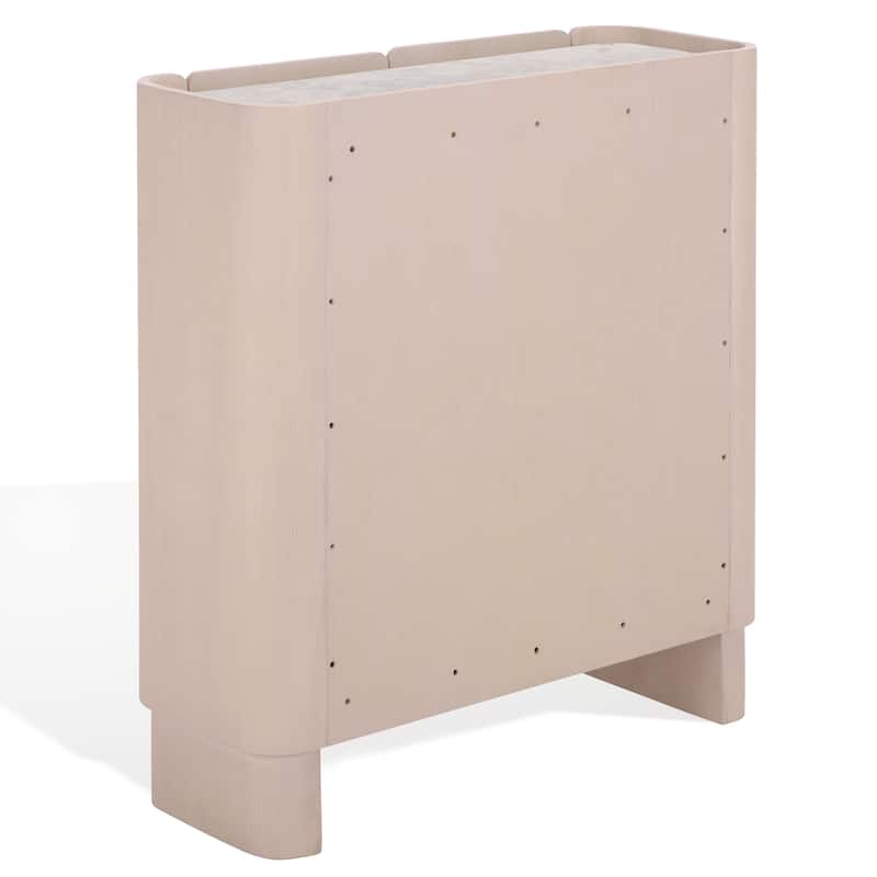 SAFAVIEH Couture Anabella Marble & Wood Bar Cabinet - 39"W x 14"D x 42"H