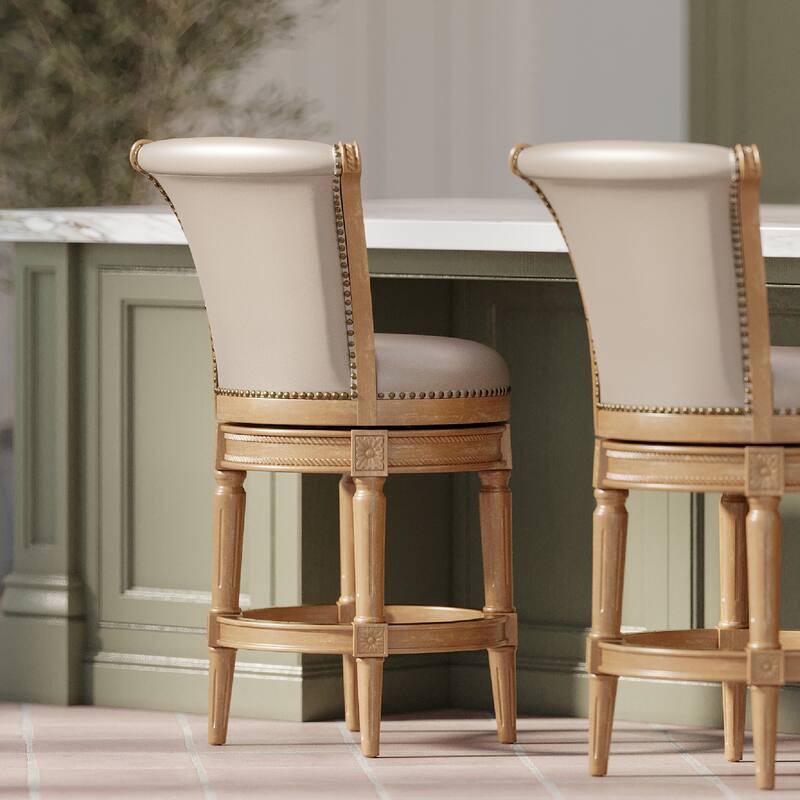 Maven Lane Pullman Swivel Kitchen Dining Stool