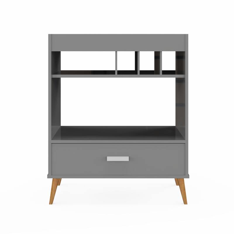 Boahaus Modern Bar Cabinet Wine Storage & Glassware Shelf
