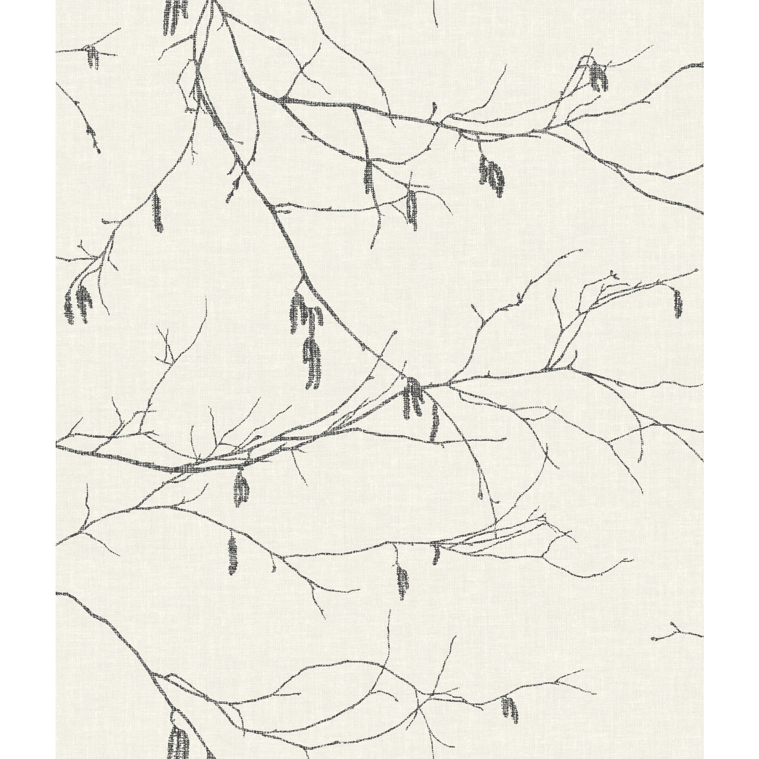 Inspired by Color Winter Branches White Wallpaper