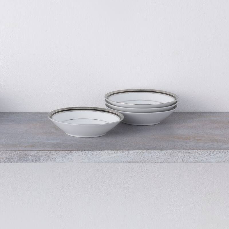 Noritake Austin Platinum Set Of 4 Fruit Bowls, 5-1/2", 4 oz.