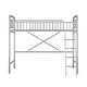 preview thumbnail 7 of 6, Twin Size Modern Style Sturdy Metal Frame Loft Bed,Space Saving,No Box Spring Needed