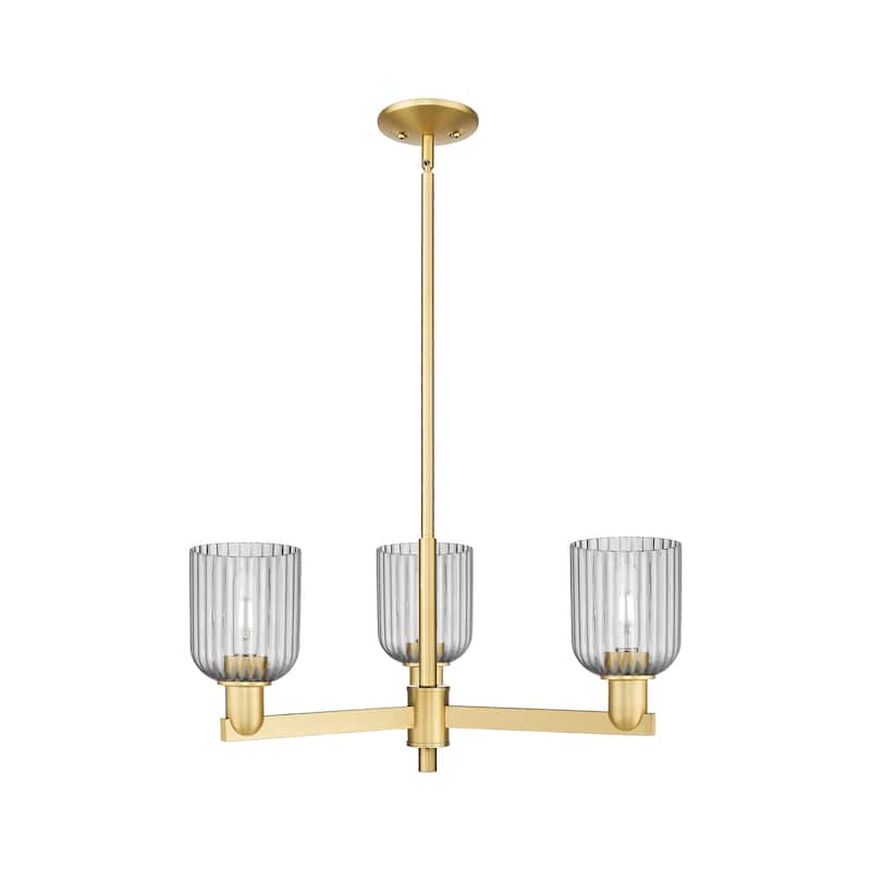 Innovations Lighting Downtown Urban - Bridal Veil - 3 Light 18" Chandelier