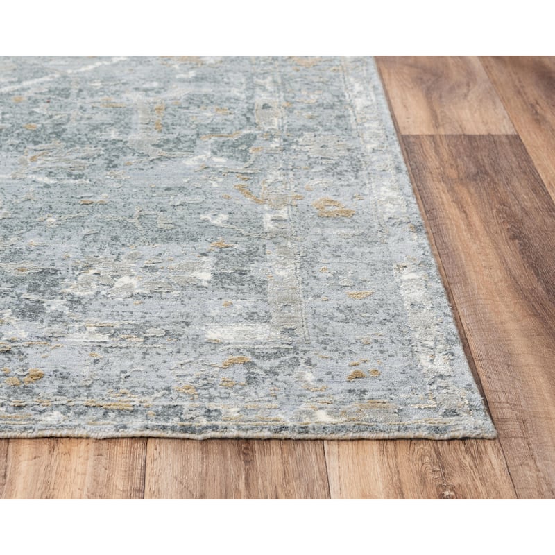Alora Decor Radiant Floral Wool Blend Area Rug