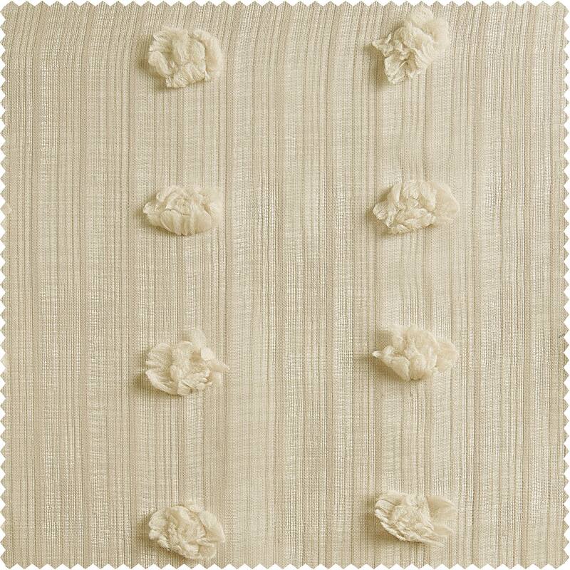Exclusive Fabrics Strasbourg Dot Patterned Faux Linen Sheer Curtain (1 Panel)