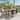 Talbot Outdoor 7-piece Wood Rectangle Dining Set with Cushions by Christopher Knight Home