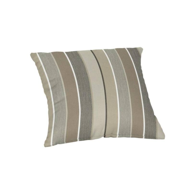 Sunbrella 20 inch Square Stripe Outdoor Throw Pillow