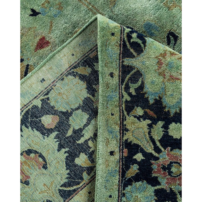 Contemporary Overdyed Wool Hand Knotted Area Rug - 6' 2" x 8' 10"