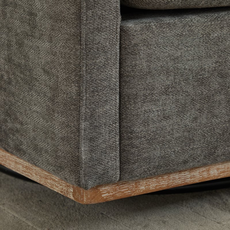 Mid Century Modern Swivel Accent Chair, 360 Degree Swivel Armchair For Living Room, Bedroom