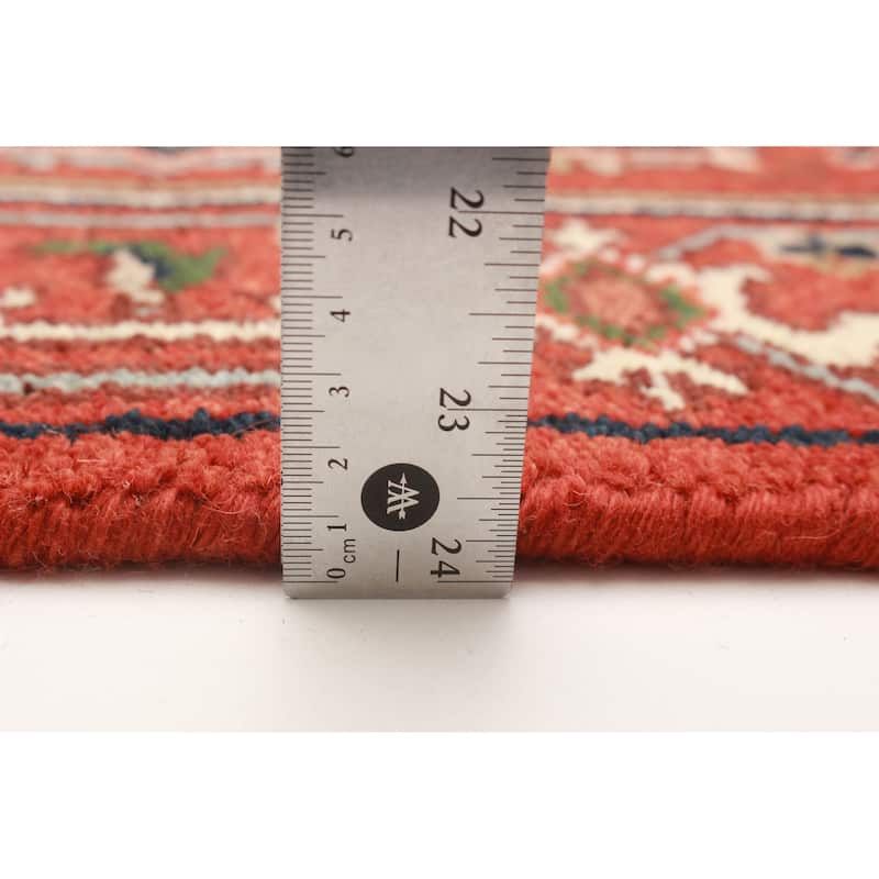 ECARPETGALLERY Hand-knotted Serapi Heritage Red Wool Rug - 2'6 x 11'10