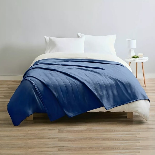 Sunbeam King Size Electric Fleece Heated Blanket with Dual Control