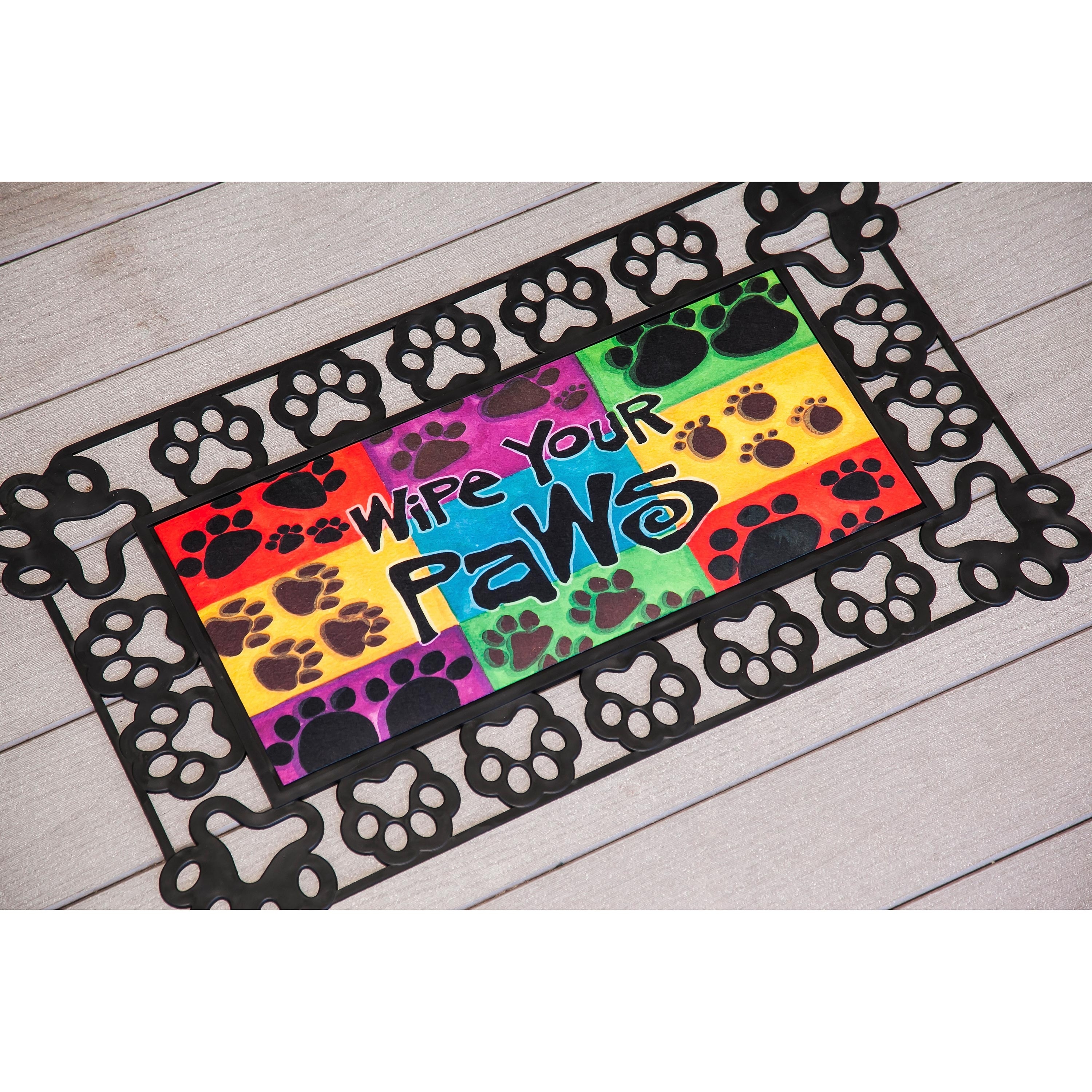 32" x 18.5" Paw Prints Sassafras Mat Tray