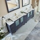 preview thumbnail 17 of 34, Vanity Art 108" Double Sink Bathroom Vanity Set 13 Dove-Tailed Drawers 3 Cabinets 2 Shelves Soft-Closing Doors with Free Mirror