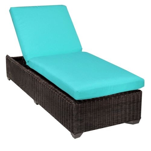 Miseno Mpf Vnce1x Mediterranean Aluminum Framed Outdoor Chaise Lounge Chair