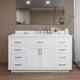 Option White / White Quartz Top / Brushed Nickel Hardware