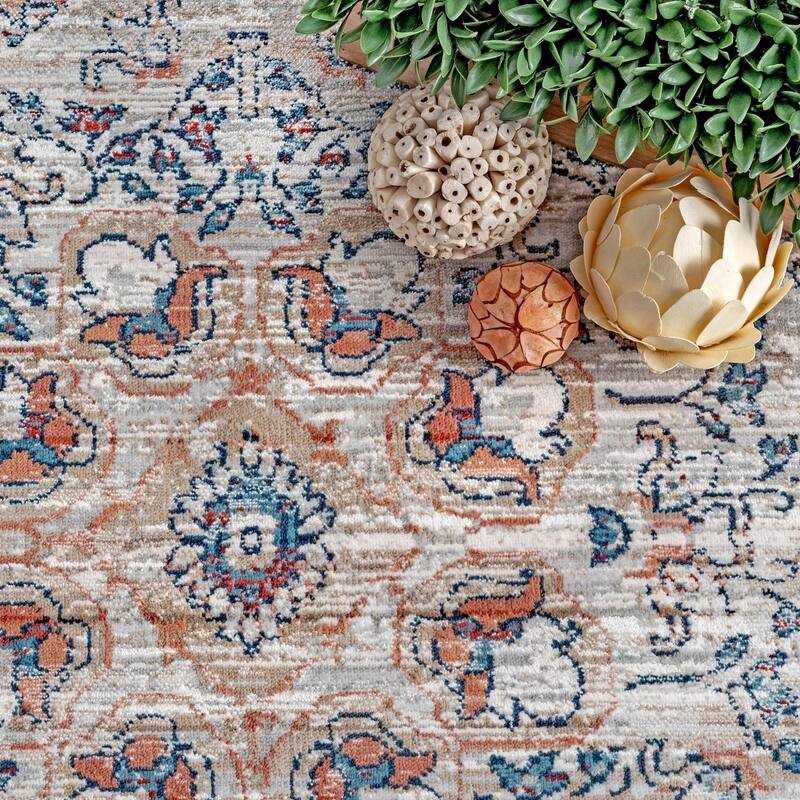 Nuloom Transitional Vintage Medallion Dalby Area Rug