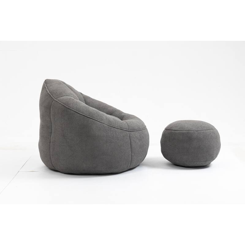 High Pressure Bean Bag Chair With Footrest