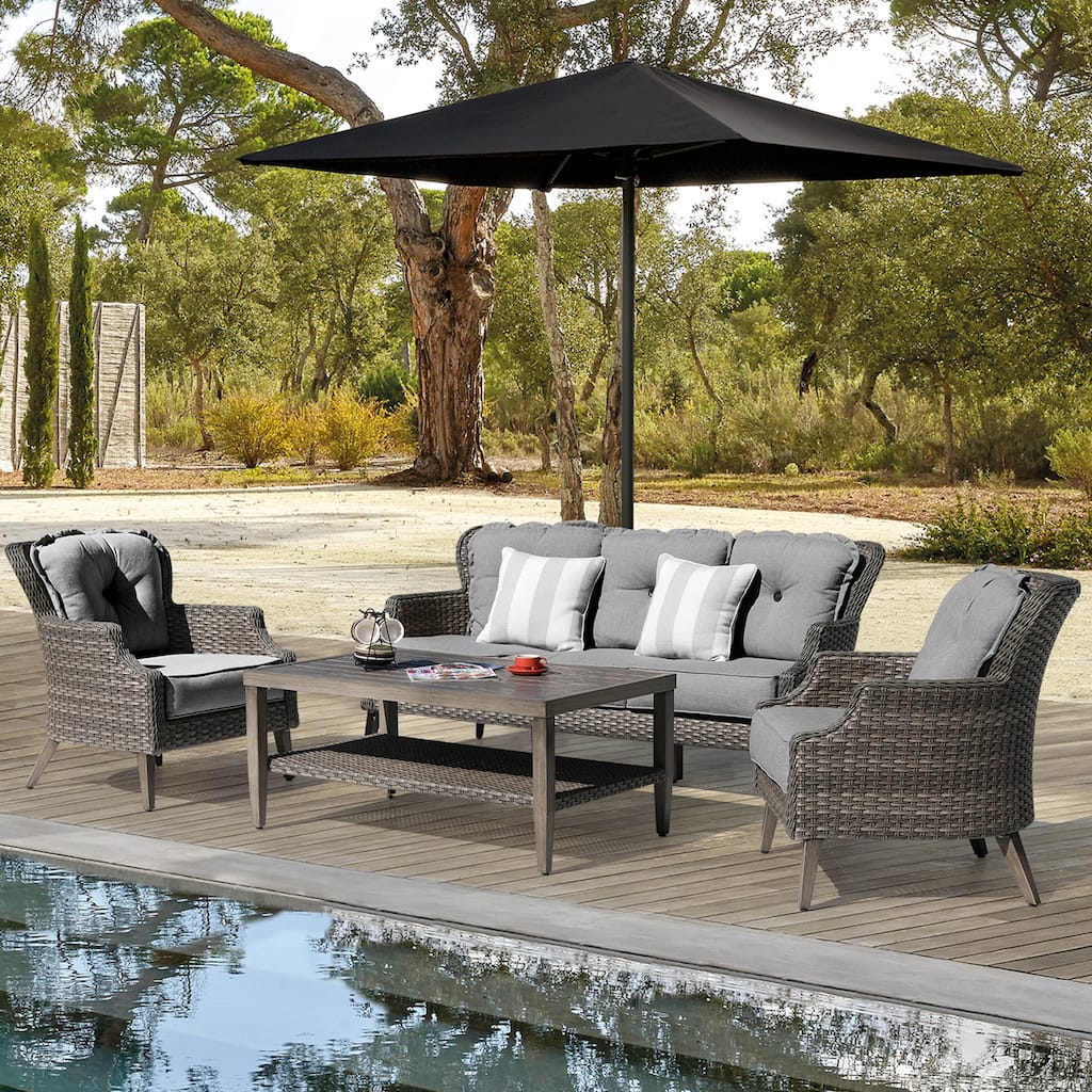 Tenaya 4-Piece Wicker Sofa Set