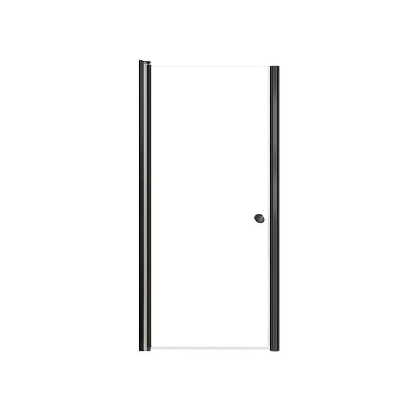 Transolid LSD317006C Lyna 70" High x 31" Wide Pivot Frameless Shower - Matte Black
