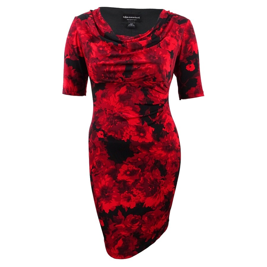 petite red bodycon dress