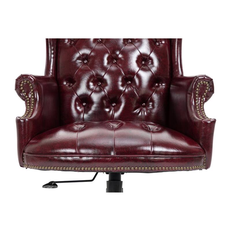 Executive Office Chair - High Back, Reclining, Ergonomic with Thick Padding, PU Leather, Smooth Glide Casters