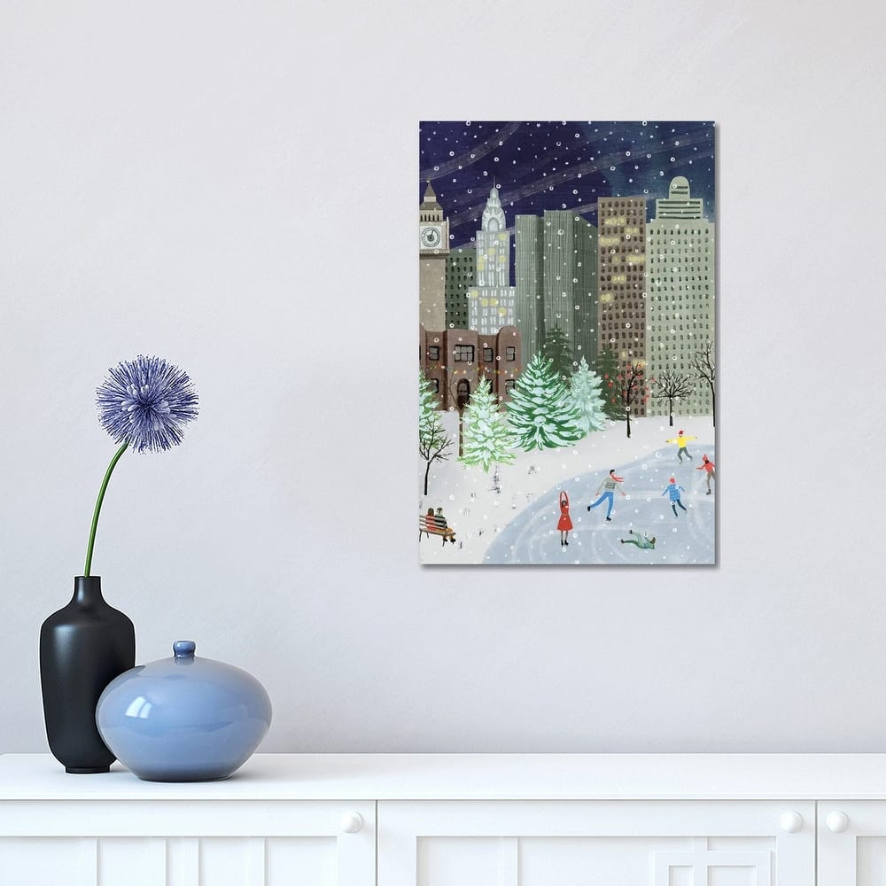 iCanvas "Christmas in the City I" by Grace Popp Canvas Print