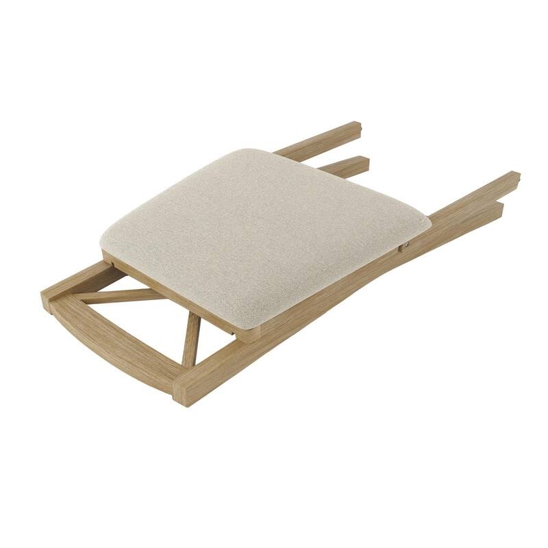 X-Back Scandinavian Dining Chairs, Set of 2 Upholstered Wooden Chairs for Kitchen, Dining Room