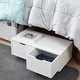 preview thumbnail 3 of 5, Yak About It® Underbed Rolling Drawers by DormCo White