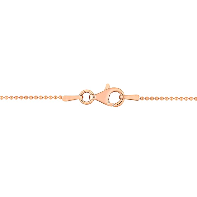 Miadora 18kt Rose Gold Plated Sterling Silver Ball Chain Men's Bracelet